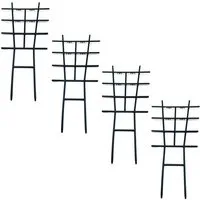 HAC24 Rankgitter Rankgitter Set, 4 St., Rankhilfe Grün Kletterhilfe Rankstütze Pflanzengitter, Kunststoff, 42cm