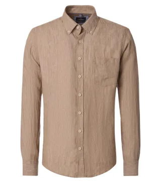 CASAMODA - Leinenhemd beige - Gr. - XL