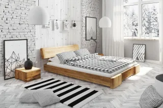 Massivholzbett Bett Schlafzimmerbett MESA Buche massiv 160x200 cm