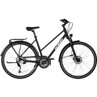 KTM Trekkingrad KTM Veneto Disc 30 Damen Trapez schwarz 2024, 30 Gang Shimano Deore T6000-10 SGS shadow, Kettenschaltung