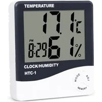 VERK GROUP Wetterstation Thermometer Hygrometer Temperatur Alarmfunktion Uhr Wetterstation