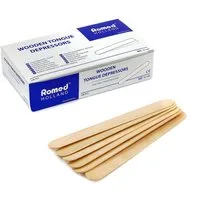 Romed Mundpflegecenter Mundspatel aus Holz, splitterfrei, unsteril, 100-tlg., 1 x 100 Stück