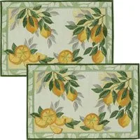 sander table + home Platzset Tischset "Lemon" 2er-Pack, Gobelin Motiv