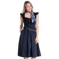 MarJo Dirndl Samt Dirndl 2tlg. - HOCHWINKEL - midnight