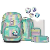 ergobag Schulrucksack Pack (6tlg., Federmäppchen, Sportrucksack, Heftebox, Schlmaperrolle und Kletties)