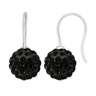 DIADEMA - Ohrringe Black Night - Kristall Schwarz - Kollektion Crystal Pearl