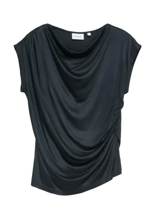comma - T-Shirt blau - Gr. - 34