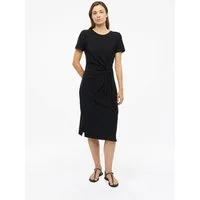 s.Oliver Midikleid Kleid Jerseykleid in Midilänge mit Knotendetail