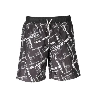 Karl Lagerfeld Nero Polyester Herren Badeshorts