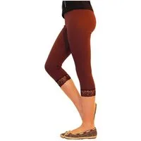 YESET Caprihose Mädchen Kinder Leggings Leggins Hose Capri 3/4 kurz Spitze Baumwolle B