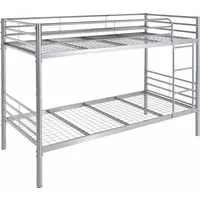 ATLANTIC home collection Etagenbett Alex, inkl. Lattenrost, Absturzsicherung und Leiter aus Metall