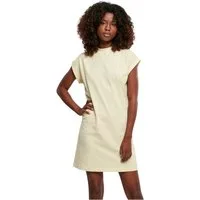 urbandreamz Jerseykleid Damen Kleid überschnittene Schultern Jersey Turn Up Ärmel