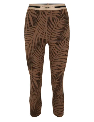venice beach - VB_Kendall 1117 AOP Tights 7/8 aop palm nougat - Gr. - M