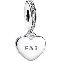 Pandora Charm-Einhänger Charm-Anhänger Damen Gravierbar Herz Sterling-Silber 798761C01