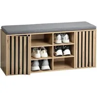 KESPER® Schuhschrank Schuhschrank mit Sitzkissen, Maße: B: 103 x H: 48 x T: 30,5 cm (1-St)