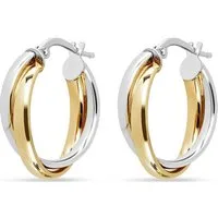 FAVS Paar Creolen FAVS Damen-Creolen 925er Silber, 925er Silber (Paar)