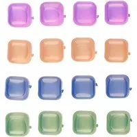 *Alpina* Eiswürfel-Steine 16x EISWÜRFEL Set Kunststoff bunt wiederverwendbar 68 (Bunt), Kühlsteine Eis Cube Würfel Eiswürfel Dauereiswürfel