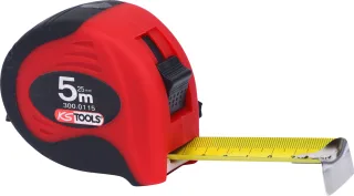 KS Tools Bandmaß mit Feststeller,schwarz-rot schwarz/rot - 300.0115