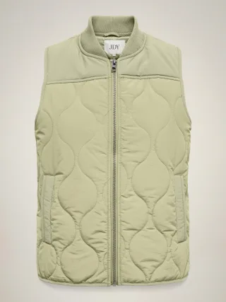 JDY - JDYRAYA QUILT SHORT WAISTCOAT OTW HAB Elm - Gr. - M