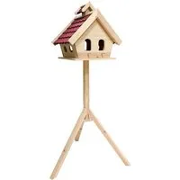 MYPETS Vogelhaus STUBAI mit Ständer Vogelfutterhaus Futterhaus Vogel Haus Vogelhaus
