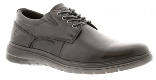 Hush Puppies Triton Schwarze Herren-Schnürschuhe Aus Leder