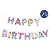 Trendhaus Girlanden Konfetti-Girlande Happy Birthday