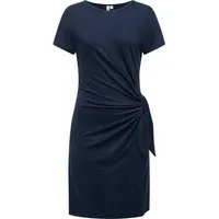 Ragwear Shirtkleid Knotta Kurzarm Sommerkleid mit seitlichem Bindeband