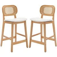 WAHSON OFFICE CHAIRS Barhocker Rattan 2/4er Set, Barstuhl Bistrohocker