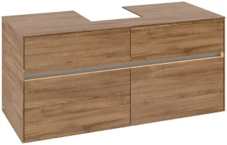Villeroy & Boch Waschtischunterschrank Collaro C097B0 1200x548x500mm mit Beleuchtung Kansas Oak C097B0RH