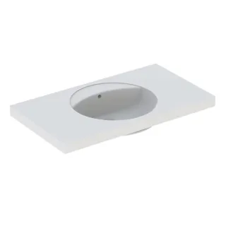 Geberit Preciosa Waschtisch mit Ablagefläche 100x55cm, o. Hl., m. Überlauf, weiss, 124220000 124220000