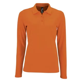 SOLS - "Perfect" Poloshirt für Damen Langärmlig (Orange)