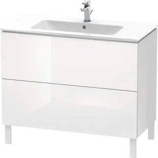 Duravit L-Cube Waschtischunterbau bodenstehend Weiß Hochglanz 1020x481x704 mm - LC662702222 LC662702222