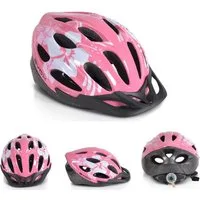 Byox Kinderhelm Kinder Schutzhelm Y02, 54 - 58 cm, 17 Löcher, Größe M, einstellbar 54-58 cm, LED-Licht