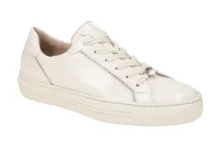 Paul Green 5296-02x Damen Halbschuhe Sneaker Beige Biscuit Strasssteine Echtl...