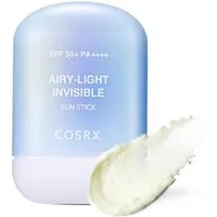 Corsx Sonnenschutzstift Airy-Light Invisible SunStick Ultraleichter Sonnenschutz für jeden Tag, SPF50 PA++++, Zink-PCA Unsichtbares Finish ohne Weißschleier