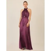 Apart Abendkleid mit Neckholder und Drapierung