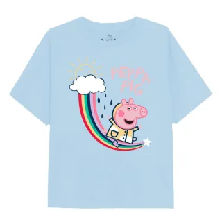 Peppa Pig - T-shirt - Fille (Bleu clair)