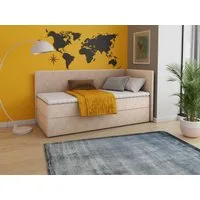 Sofnet Boxbett Flame (mit Bettkasten, Bonell-Matratze und Topper), Einzelbett, Polsterbett, Boxspringbett, Kinderbett, Jugendbett