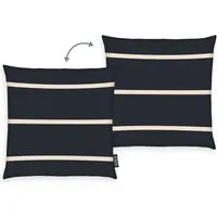 SOCCX Kissenhülle Coastal Stripes, (1 Stück), gewebtes Label