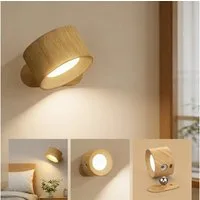 BlingBin LED Wandleuchte Innen Wandlampe Dimmbarem LED-Licht, Touch-Wandleuchte, Leselampe, 3 Farbmodi, LED fest integriert, Warmes Licht, weißes Licht, natürliches Licht, Magnetische Befestigung kabellose Leuchten für Schlafzimmer, Flur