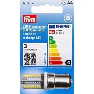 Prym LED Ersatzlampe für Nähmaschine, mit Bajonettfassung B15d