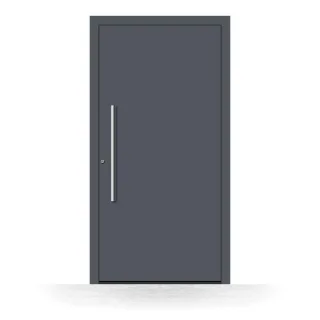 Haustür Aluminium, ohne Glas, Anthrazit RAL 7016, 70 x 170 cm, Schüco-Profil, Modell Berlin, individuell konfigurieren