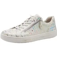 Jana 23660-42 weiss/bunt Damen Sneaker