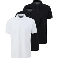 s.Oliver Poloshirt 3er Pack Basic (Spar-Set, 3-tlg) Poloshirt - Baumwolle - Atmungsaktiv - Piqué Qualität