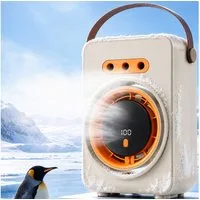MOPUEA Ventilatorkombigerät Luftkühler Ventilator 3in1 Klimaanlage mit Sprühnebel 100 Stufen USB, Turmventilator Mobiler Luftkühler Schnelle Kühlung, Leiser Betrieb