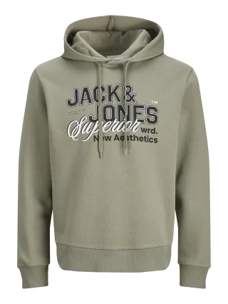 JACK&JONES - JJELOGO SWEAT HOOD 2 COL 25/26 NOOS - Gr. - M
