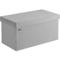 Casaria Sitzbank, Cord Beige Faltbar 76x38cm 300kg Belastbarkeit Wohnzimmer Schlafzimmer