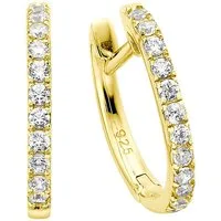 Aniston JEWELRY & WATCHES Paar Creolen Schmuck Geschenk Ohrschmuck Ohrringe, mit Zirkonia (synth)