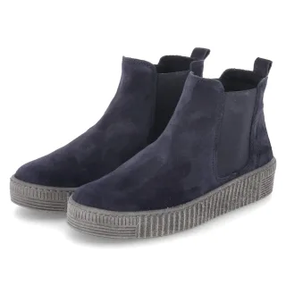 Gabor Chelsea Boots  Blau - Gr. 37 -  Textil