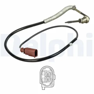 Delphi Abgastemperatursensor Audi A4 B7 2,0